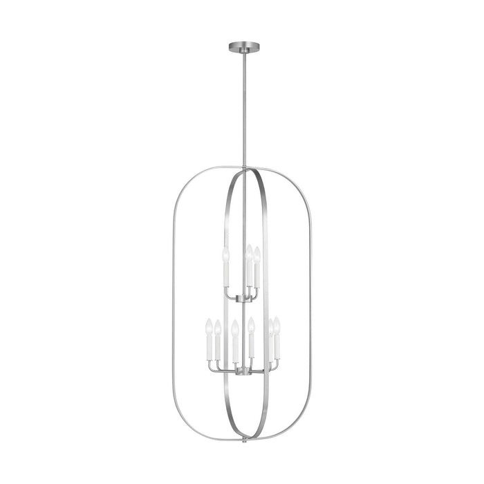 Generation Lighting - GLC1329BS - Nine Light Chandelier - Loretto - Brushed Nickel