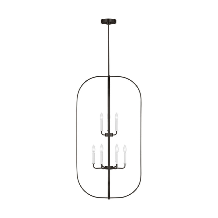 Generation Lighting - GLC1329MBK - Nine Light Chandelier - Loretto - Midnight Black