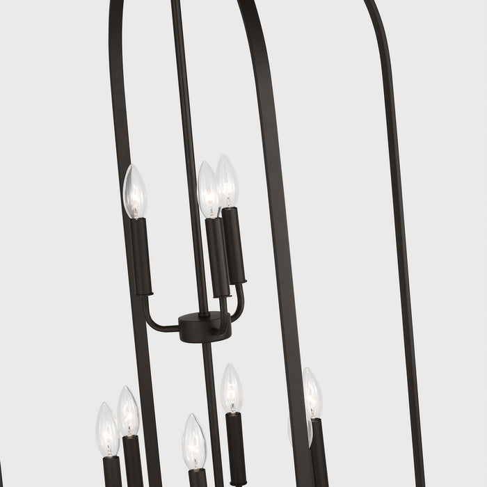 Generation Lighting - GLC1329MBK - Nine Light Chandelier - Loretto - Midnight Black