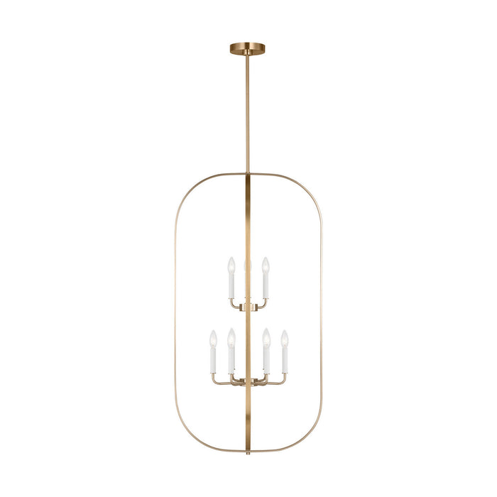 Generation Lighting - GLC1329SB - Nine Light Chandelier - Loretto - Satin Brass