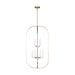 Generation Lighting - GLC1329SB - Nine Light Chandelier - Loretto - Satin Brass