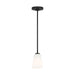 Generation Lighting - GLP1031MBK - One Light Mini-Pendant - Miles - Midnight Black