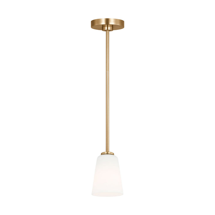 Generation Lighting - GLP1031SB - One Light Mini-Pendant - Miles - Satin Brass