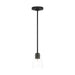 Generation Lighting - GLP1041MBK - One Light Mini-Pendant - Miles - Midnight Black