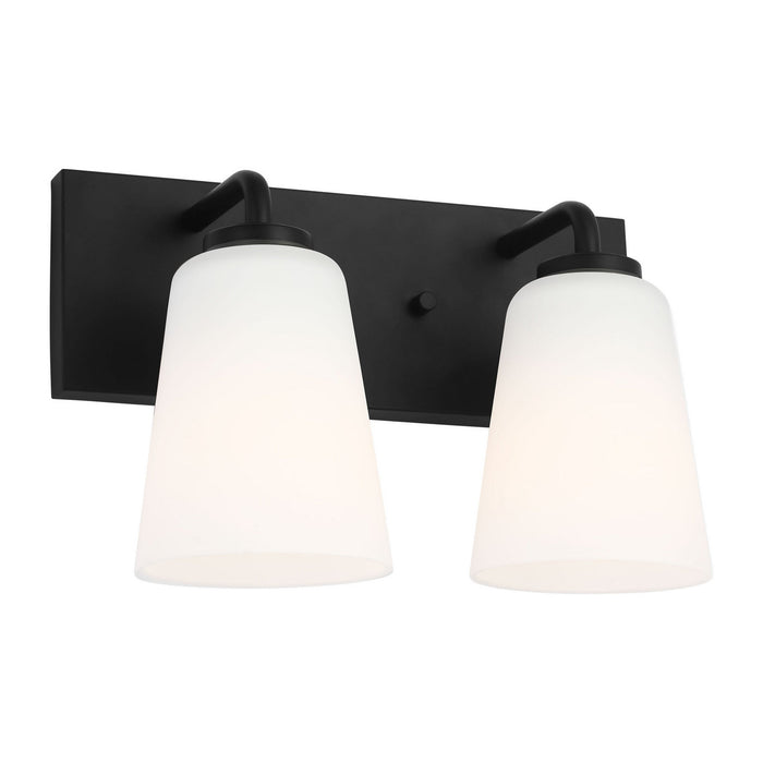 Generation Lighting - GLV1052MBK - Vanity - Miles - Midnight Black