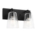 Generation Lighting - GLV1062MBK - Vanity - Miles - Midnight Black