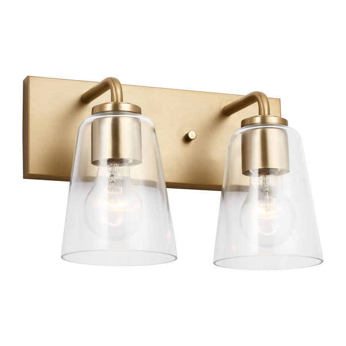 Generation Lighting - GLV1062SB - Vanity - Miles - Satin Brass