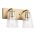 Generation Lighting - GLV1062SB - Vanity - Miles - Satin Brass