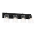 Generation Lighting - GLV1064MBK - Vanity - Miles - Midnight Black