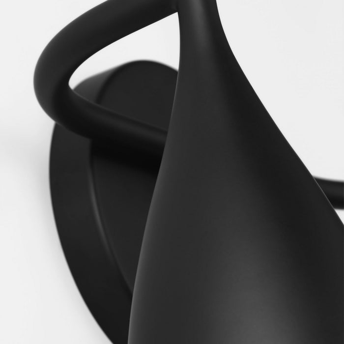 Generation Lighting - GLV1082MBK - Two Light Vanity - Maya - Midnight Black