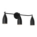Generation Lighting - GLV1083MBK - Three Light Vanity - Maya - Midnight Black