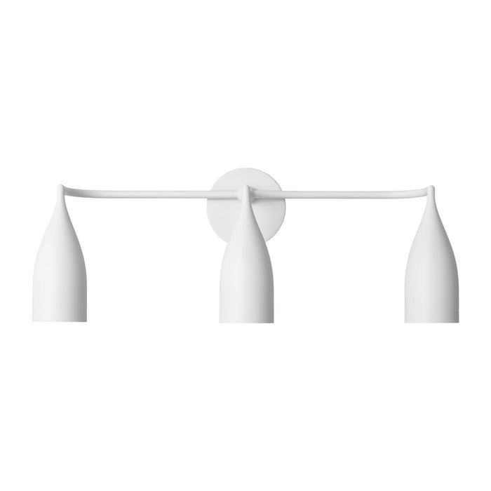 Generation Lighting - GLV1083MWT - Three Light Vanity - Maya - Matte White