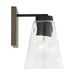 Generation Lighting - GLV1111MBKCRO - Vanity - Dunton - Midnight Black
