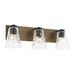 Generation Lighting - GLV1113MBKCRO - Vanity - Dunton - Midnight Black
