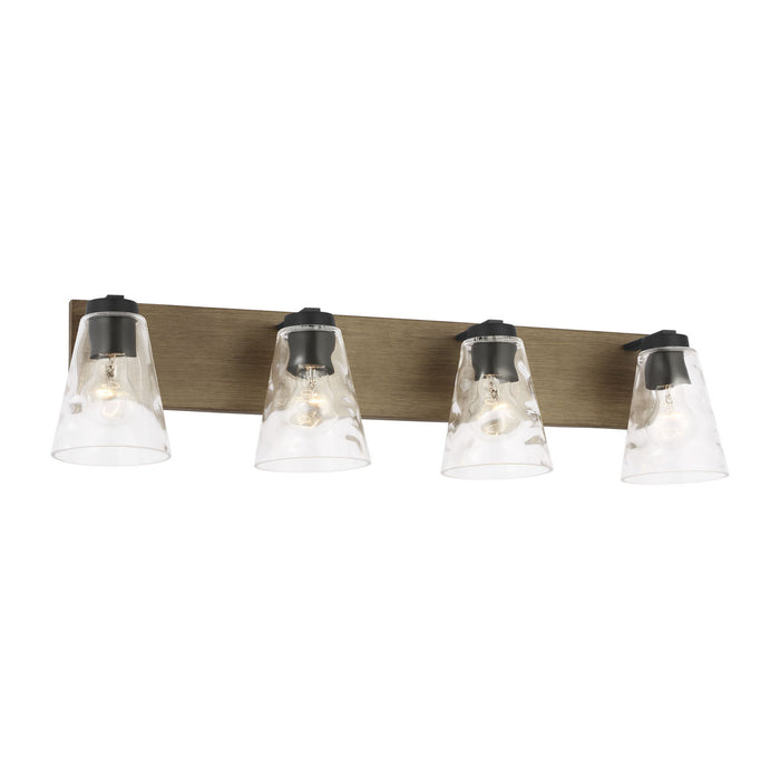 Generation Lighting - GLV1114MBKCRO - Vanity - Dunton - Midnight Black
