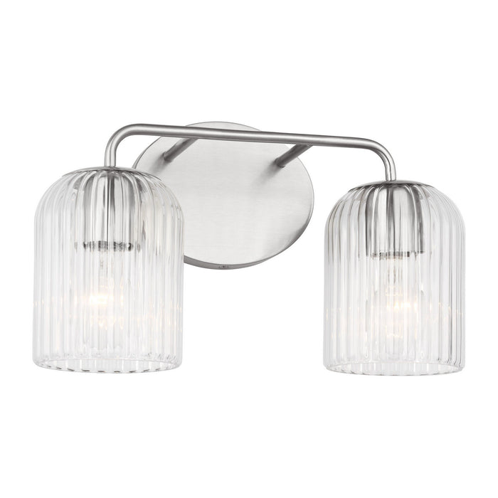 Generation Lighting - GLV1132BS - Two Light Vanity - Eisele - Brushed Nickel