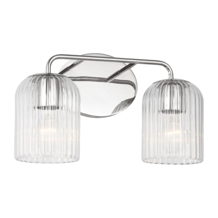 Generation Lighting - GLV1132CH - Two Light Vanity - Eisele - Chrome