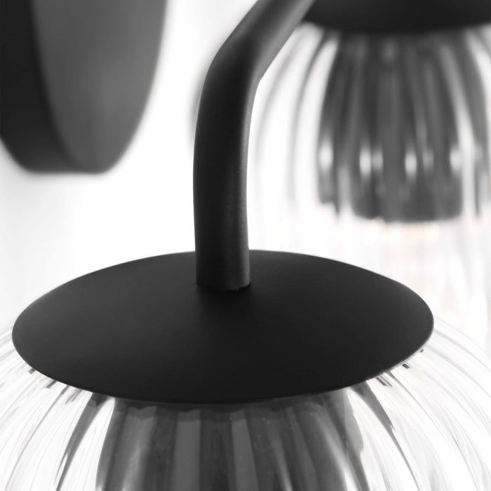 Generation Lighting - GLV1133MBK - Three Light Vanity - Eisele - Midnight Black