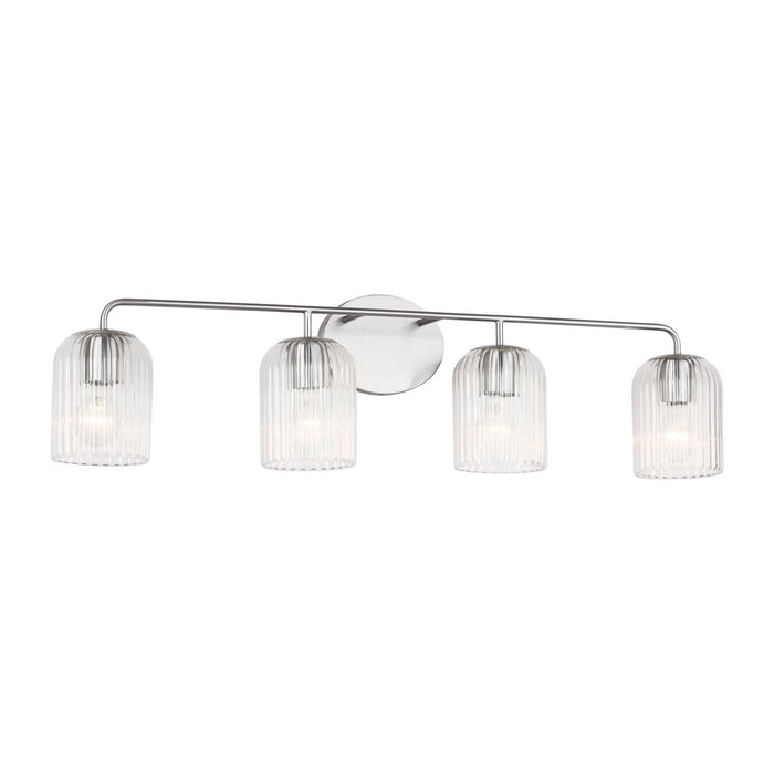 Generation Lighting - GLV1134BS - Four Light Vanity - Eisele - Brushed Nickel