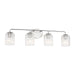 Generation Lighting - GLV1134BS - Four Light Vanity - Eisele - Brushed Nickel