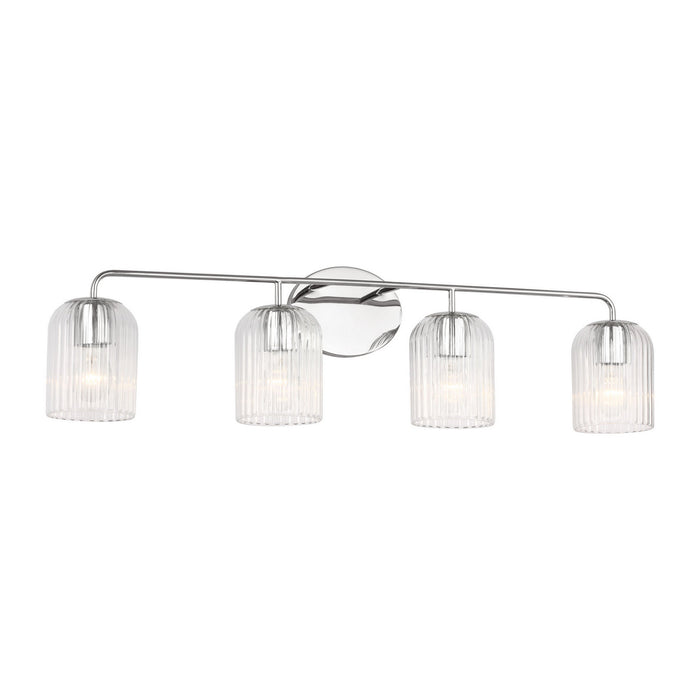 Generation Lighting - GLV1134CH - Four Light Vanity - Eisele - Chrome