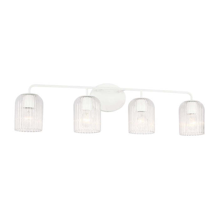 Generation Lighting - GLV1134MWT - Four Light Vanity - Eisele - Matte White