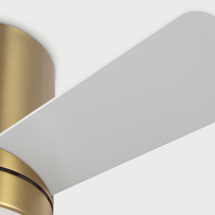 Generation Lighting - 3ERHR32BBSD - 32"Ceiling Fan - Era 32 Hugger LED - Burnished Brass