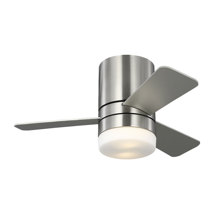 Generation Lighting - 3ERHR32BSD - 32"Ceiling Fan - Era 32 Hugger LED - Brushed Nickel
