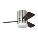 Generation Lighting - 3ERHR32BSD - 32"Ceiling Fan - Era 32 Hugger LED - Brushed Nickel