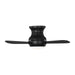 Generation Lighting - 3OBSHR32MBKD - 32"Ceiling Fan - Orbis 32 Hugger LED - Midnight Black