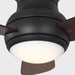 Generation Lighting - 3OBSHR32MBKD - 32"Ceiling Fan - Orbis 32 Hugger LED - Midnight Black