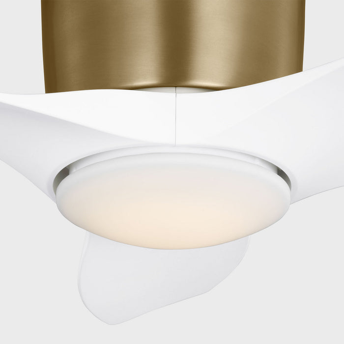 Generation Lighting - 3TTHR32SBD - 32"Ceiling Fan - Titus 32 Hugger LED - Satin Brass