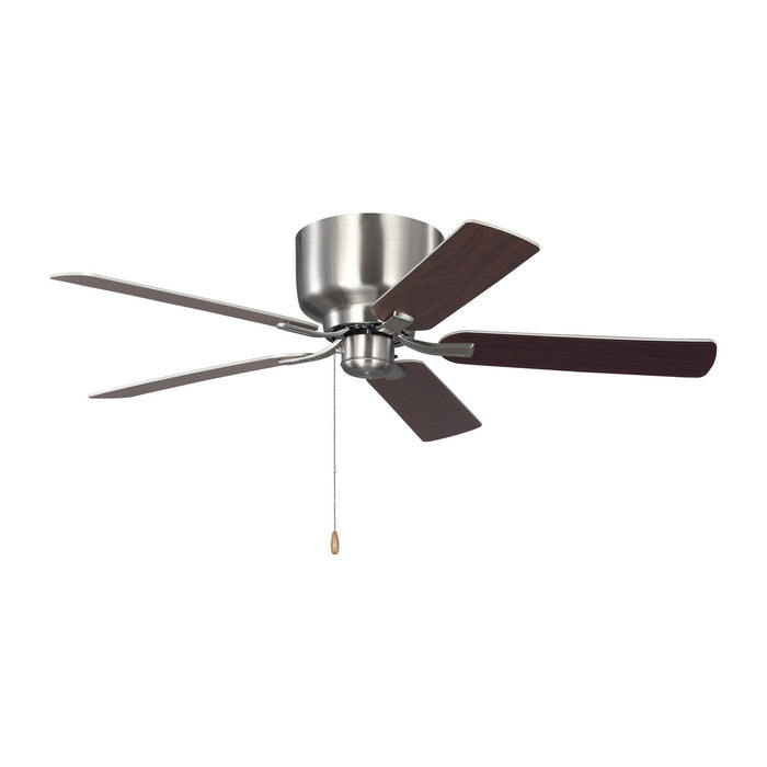 Generation Lighting - 5LDH52BS - 52"Ceiling Fan - Linden 52 Hugger - Brushed Steel