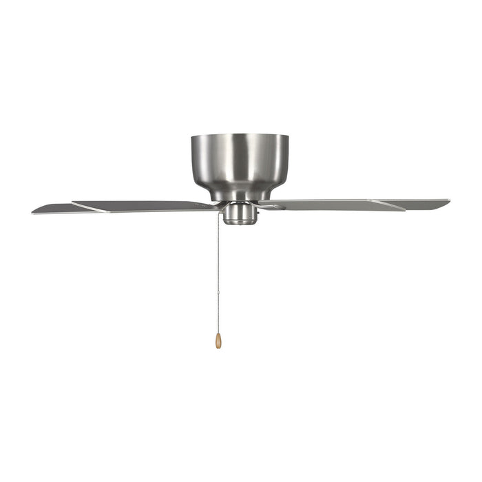 Generation Lighting - 5LDH52BS - 52"Ceiling Fan - Linden 52 Hugger - Brushed Steel