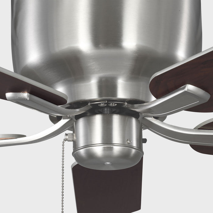 Generation Lighting - 5LDH52BS - 52"Ceiling Fan - Linden 52 Hugger - Brushed Steel