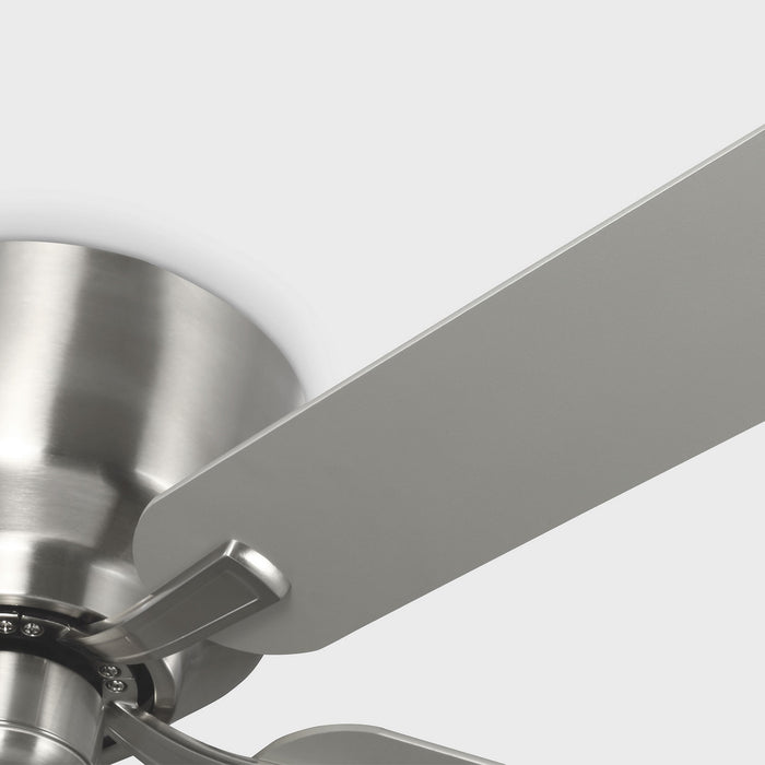 Generation Lighting - 5LDH52BS - 52"Ceiling Fan - Linden 52 Hugger - Brushed Steel