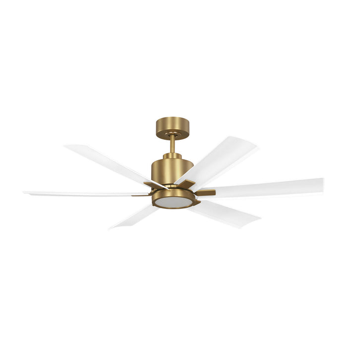 Generation Lighting - 6FLSM52BBSD - 52"Ceiling Fan - Flera Smart 52 LED - Burnished Brass