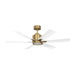 Generation Lighting - 6FLSM52BBSD - 52"Ceiling Fan - Flera Smart 52 LED - Burnished Brass