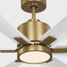 Generation Lighting - 6FLSM52BBSD - 52"Ceiling Fan - Flera Smart 52 LED - Burnished Brass