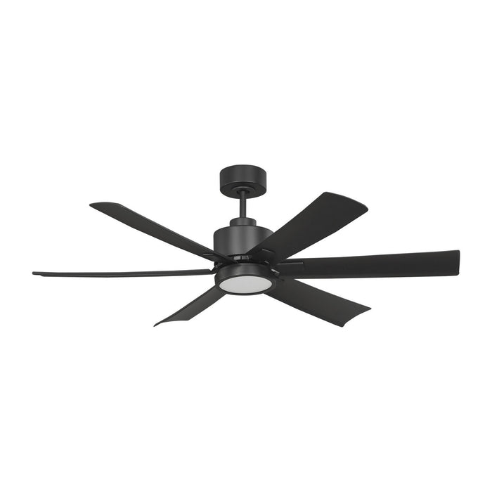 Generation Lighting - 6FLSM52MBKD - 52"Ceiling Fan - Flera Smart 52 LED - Midnight Black