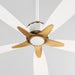 Quorum - 23605-0847 - 60"Ceiling Fan - Ophelia - Studio White|Brushed Brass