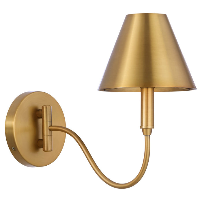 Quorum - 5914-1-47 - One Light Swing-Arm Lamp - Waltz - Brushed Brass