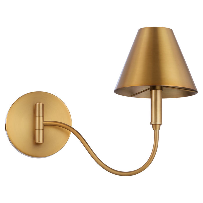 Quorum - 5914-1-47 - One Light Swing-Arm Lamp - Waltz - Brushed Brass
