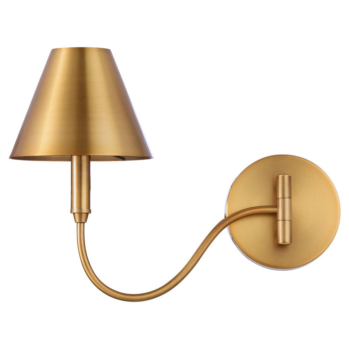 Quorum - 5914-1-47 - One Light Swing-Arm Lamp - Waltz - Brushed Brass