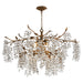 Quorum - 670-8-46 - Eight Light Chandelier - Glicina - Natural Brass