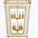 Quorum - 840-8-0847 - Eight Light Pendant - Loire - Studio White|Brushed Brass