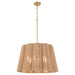 Quorum - 851-6-47 - Six Light Pendant - Anton - Brushed Brass