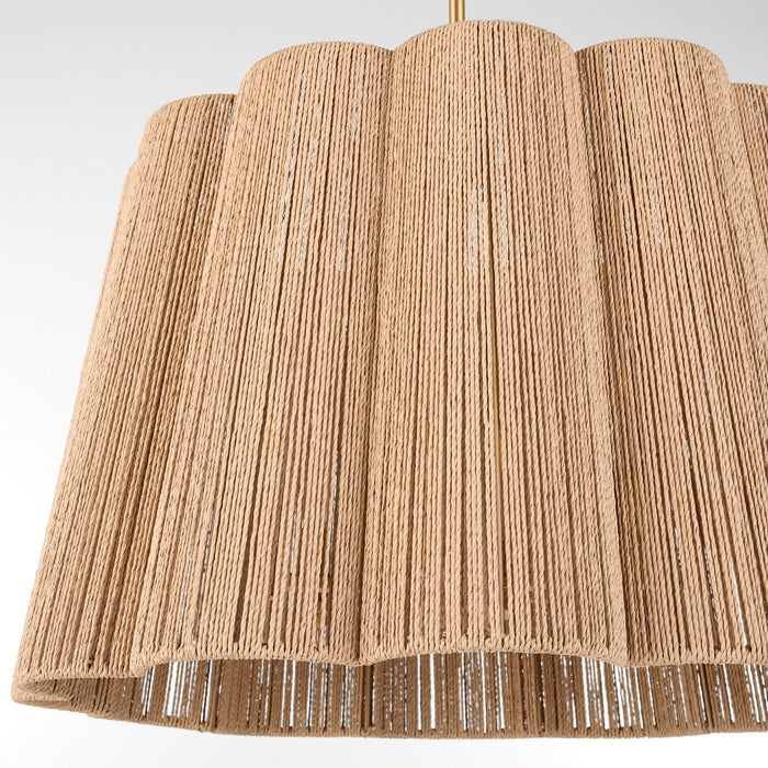 Quorum - 851-6-47 - Six Light Pendant - Anton - Brushed Brass