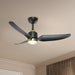 Kuzco Lighting - CF72942-BG/MB-5CCT - 42" Ceiling Fan - Hugo - Brushed Gold/Matte Black