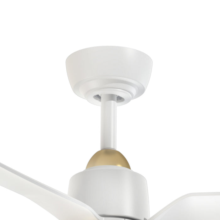 Kuzco Lighting - CF72952-BG/WH-5CCT - 52" Ceiling Fan - Hugo - Brushed Gold/Matte White